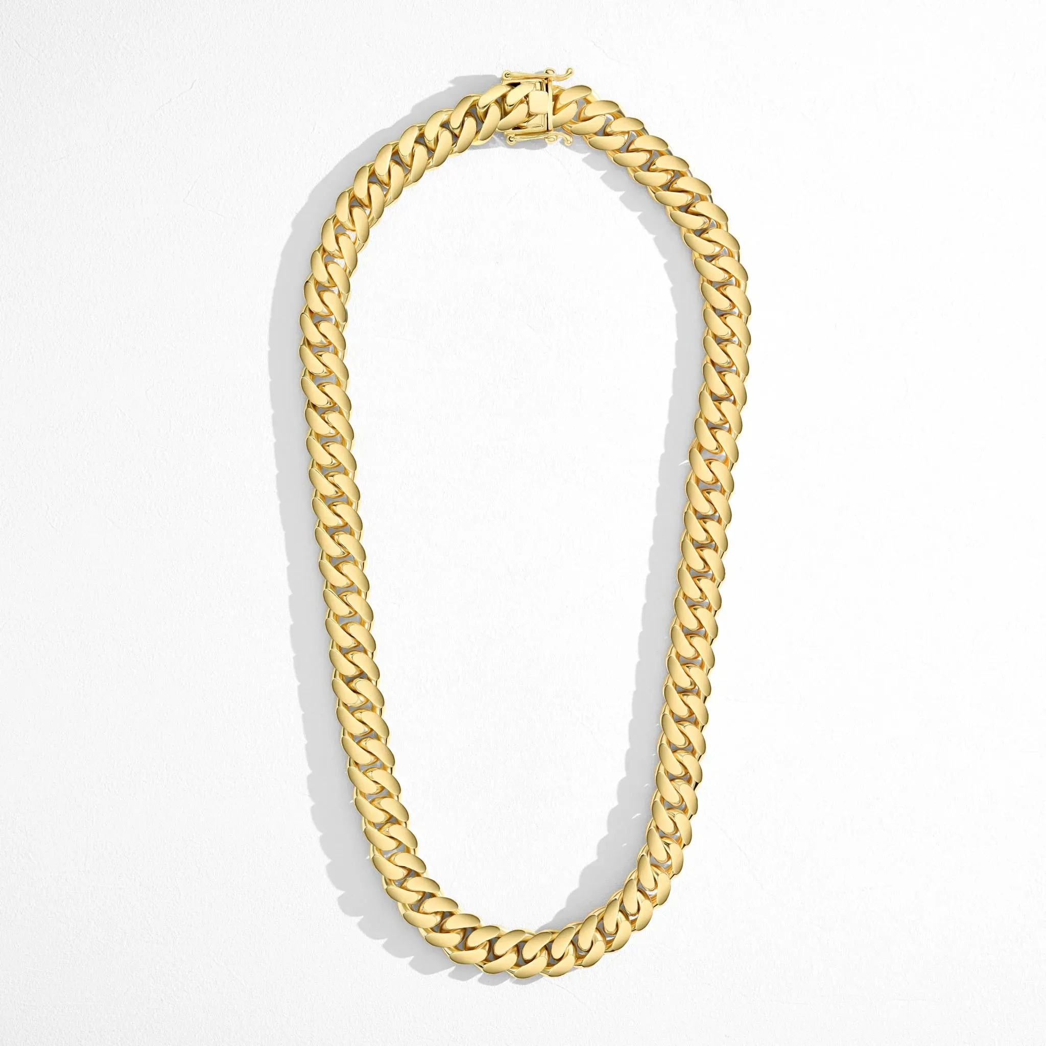 Solid 14K Gold Cuban Link Chain - 12MM
