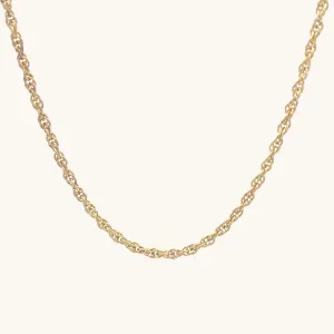 SOLID 14K YELLOW GOLD 24" HEAVY ROPE CHAIN