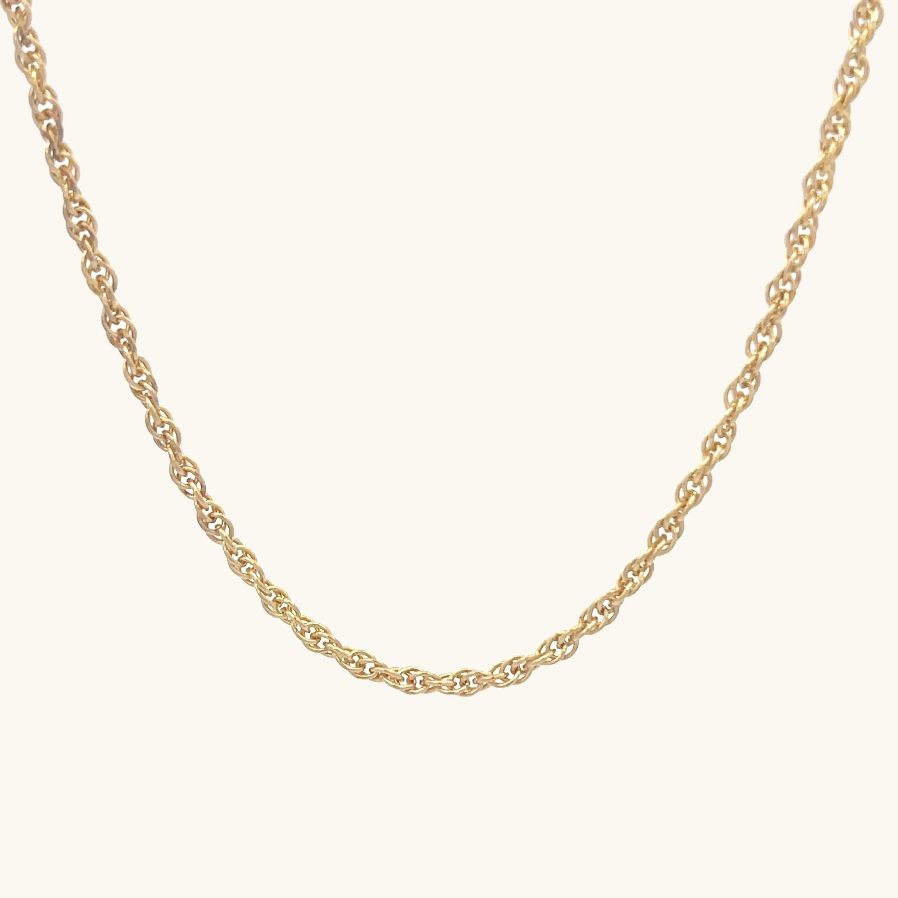 SOLID 14K YELLOW GOLD 24" HEAVY ROPE CHAIN