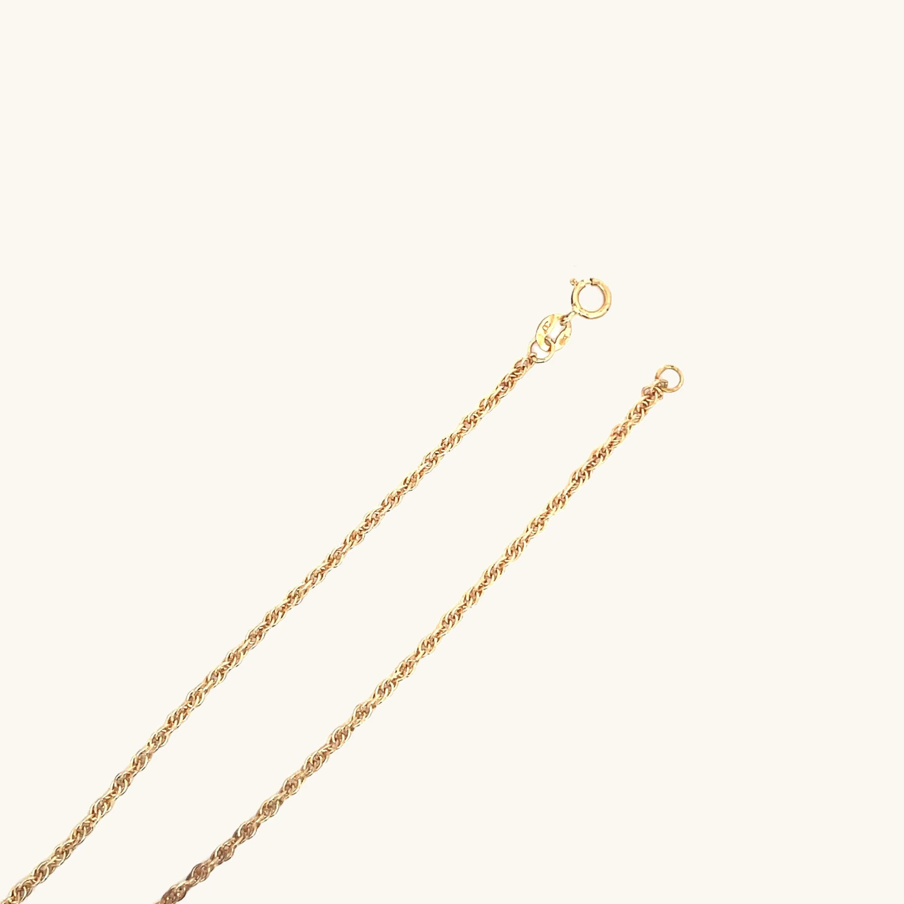 SOLID 14K YELLOW GOLD 24" HEAVY ROPE CHAIN