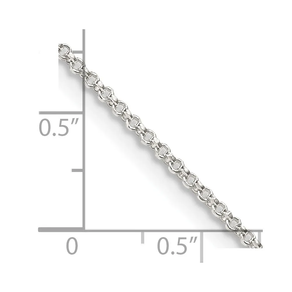 Sterling Silver 1.4mm Rolo Chain