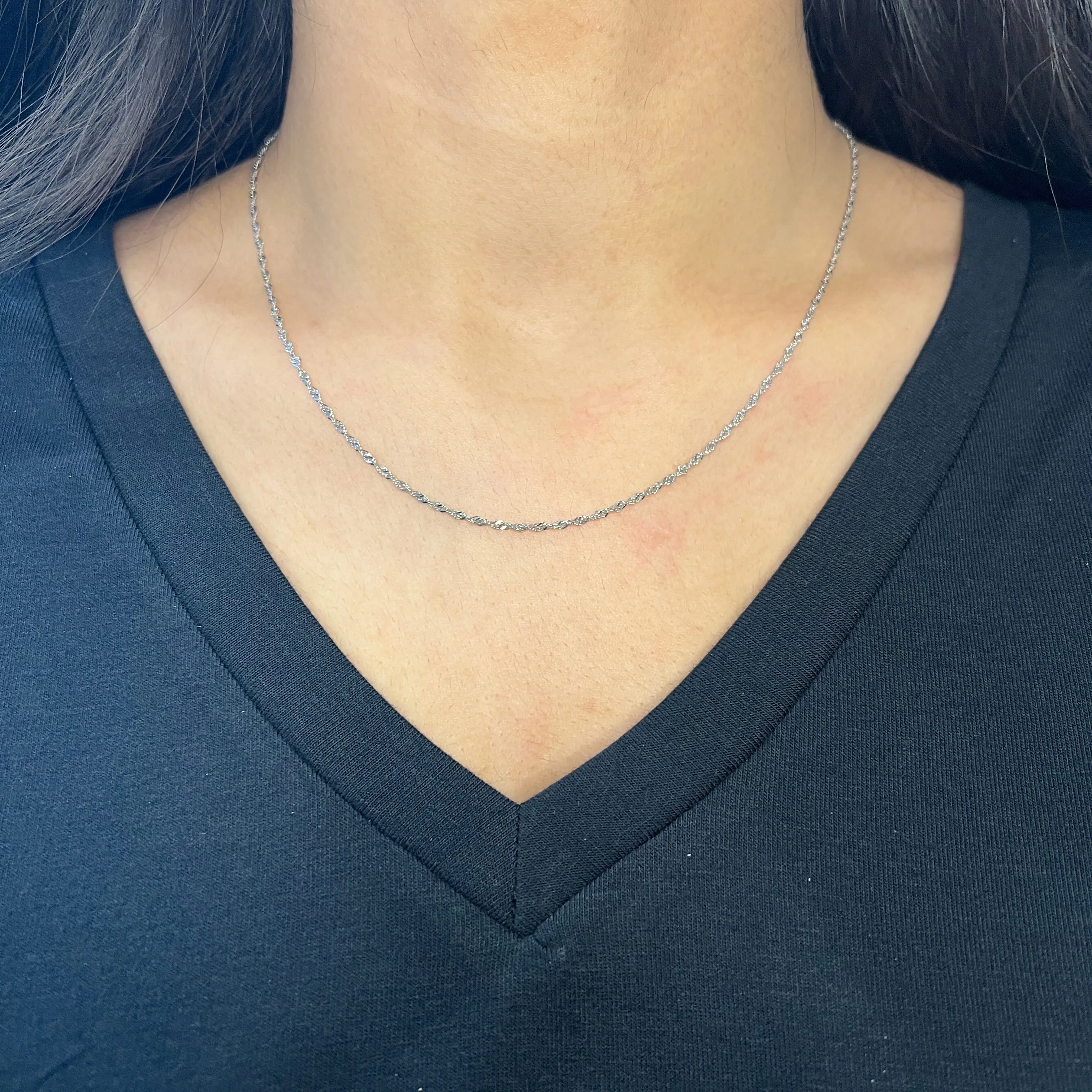Sterling Silver (1.6mm) Singapore Chains (16" - 26")