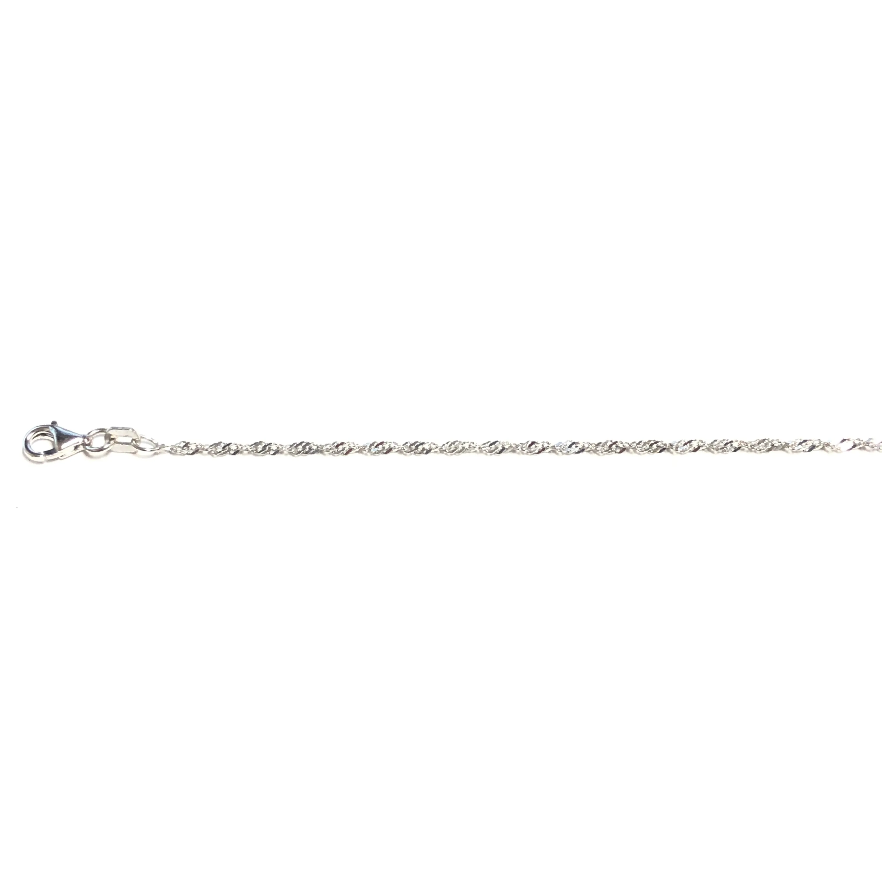 Sterling Silver (1.6mm) Singapore Chains (16" - 26")