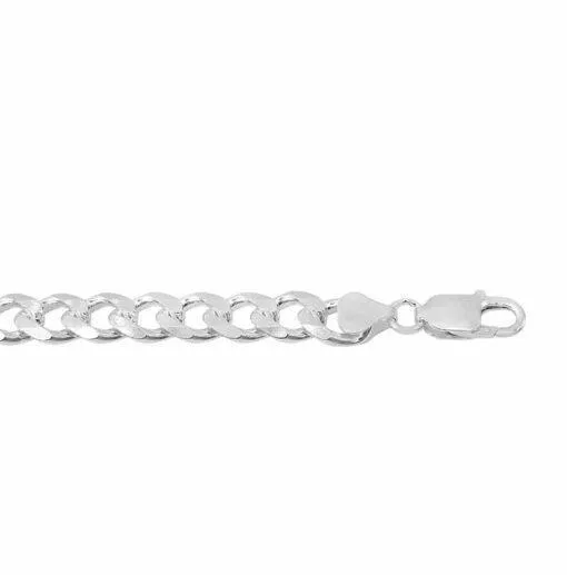 Sterling Silver 20" 6.7mm Men's Curb Link Chain