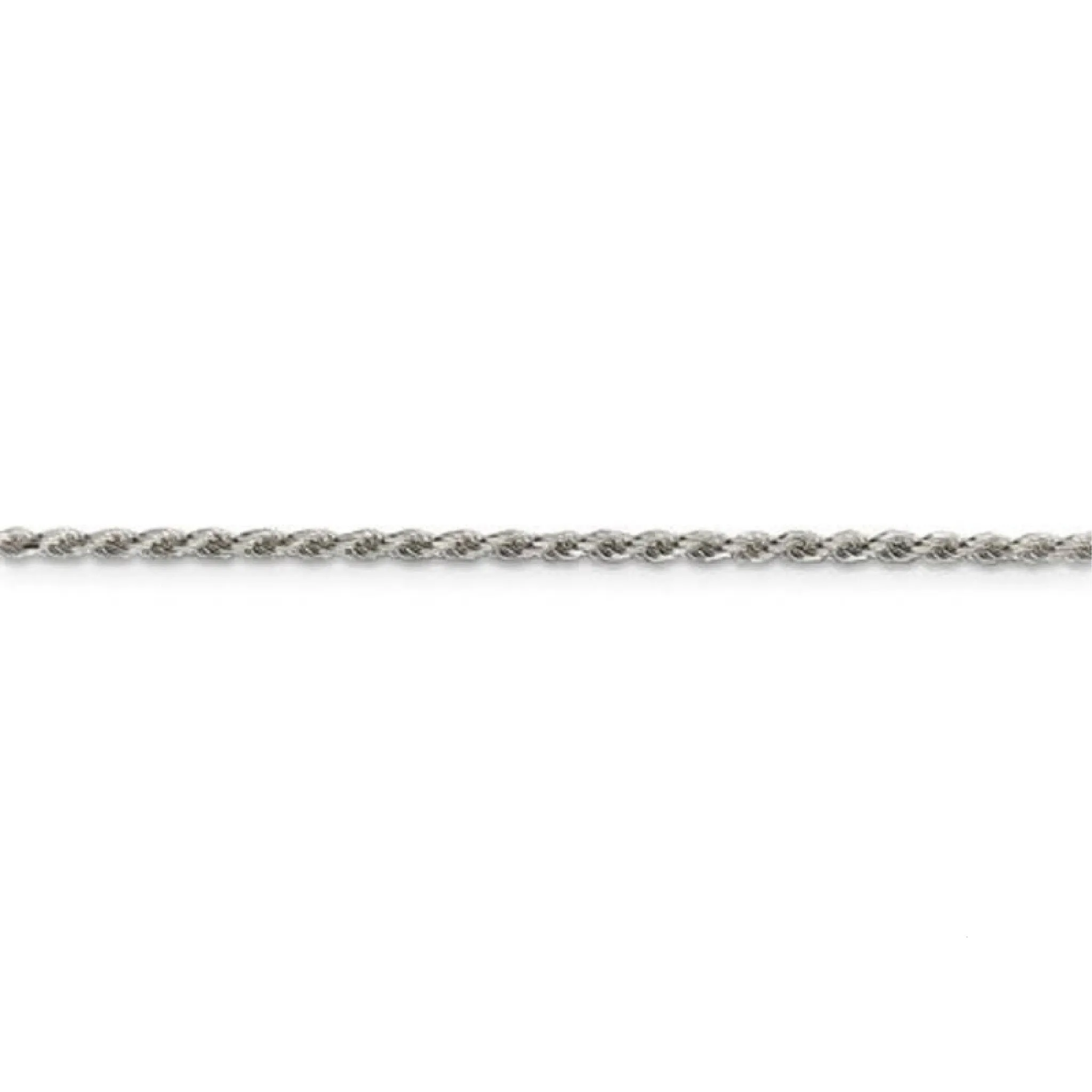 Sterling Silver (2.3mm) Diamond Cut Rope Chains