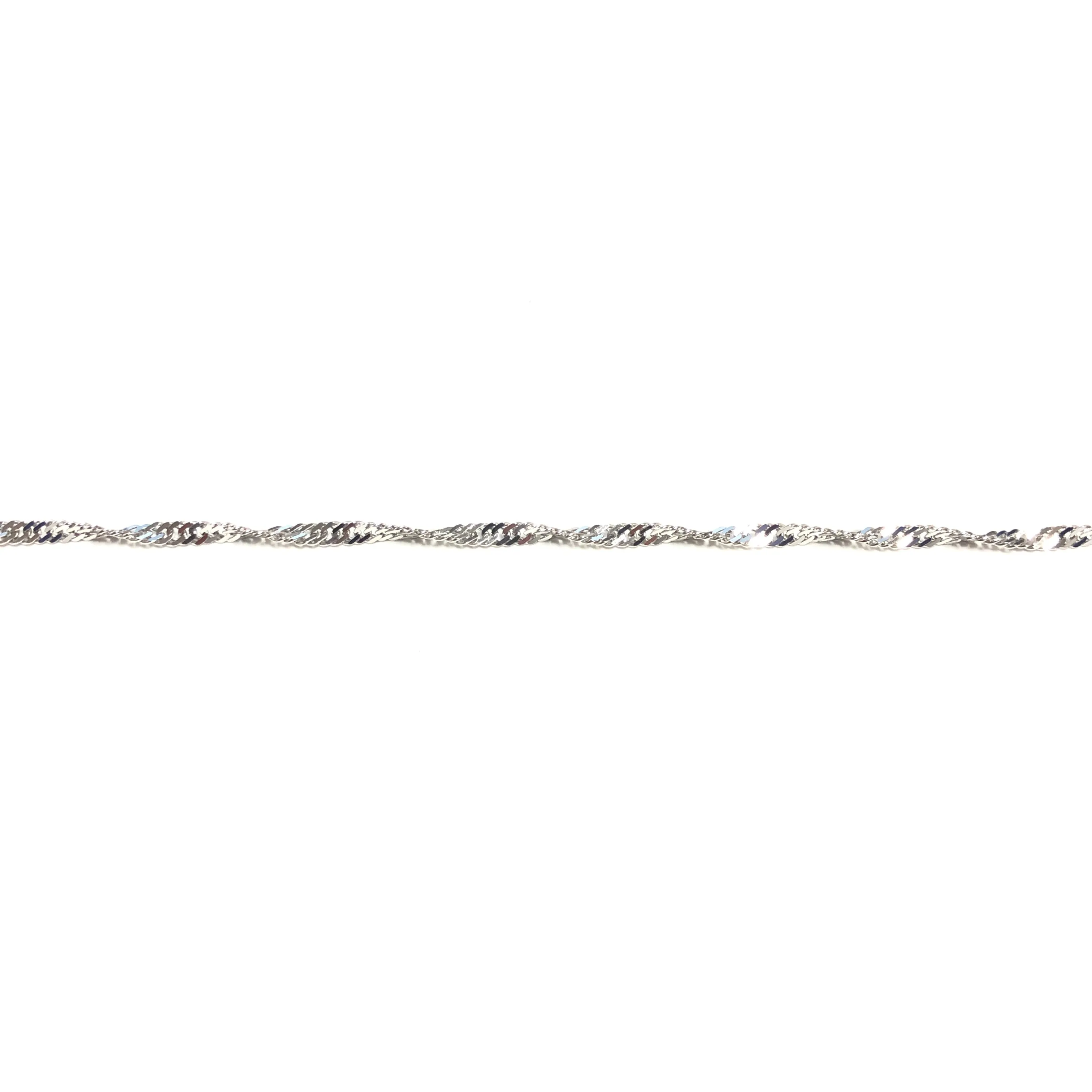 Sterling Silver (2.3mm) Singapore Chains (16" - 30")