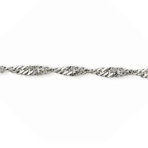 Sterling Silver (2.3mm) Singapore Chains (16" - 30")