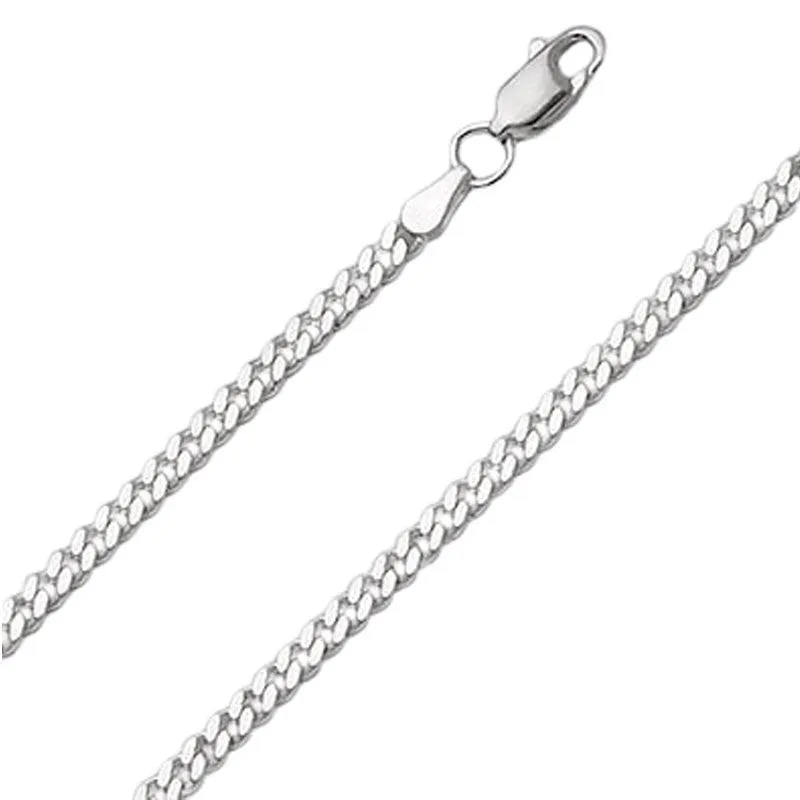 Sterling Silver 24" 3mm Curb Link Chain