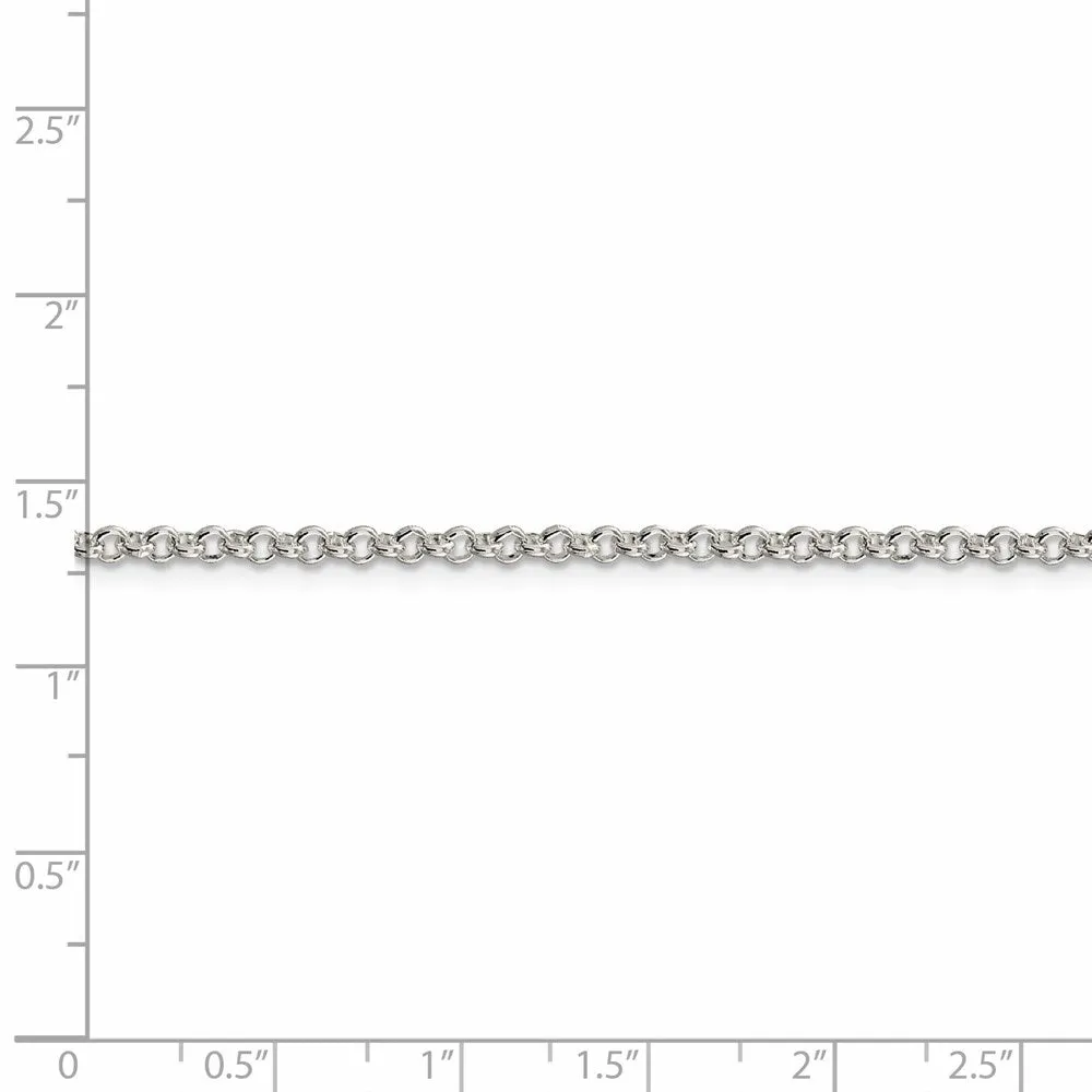 Sterling Silver 2.5mm Rolo Chain