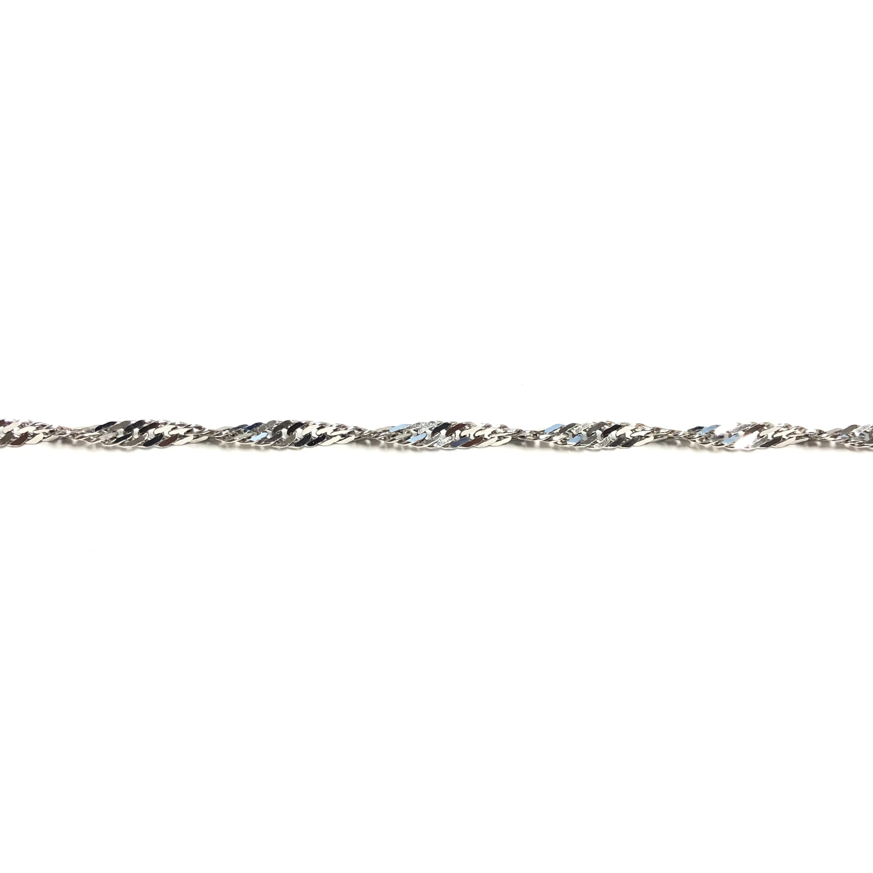 Sterling Silver (3.7mm) Singapore Chains (16in - 30in)