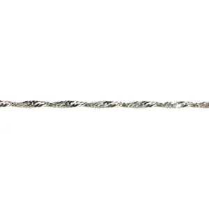 Sterling Silver (3.7mm) Singapore Chains (16in - 30in)