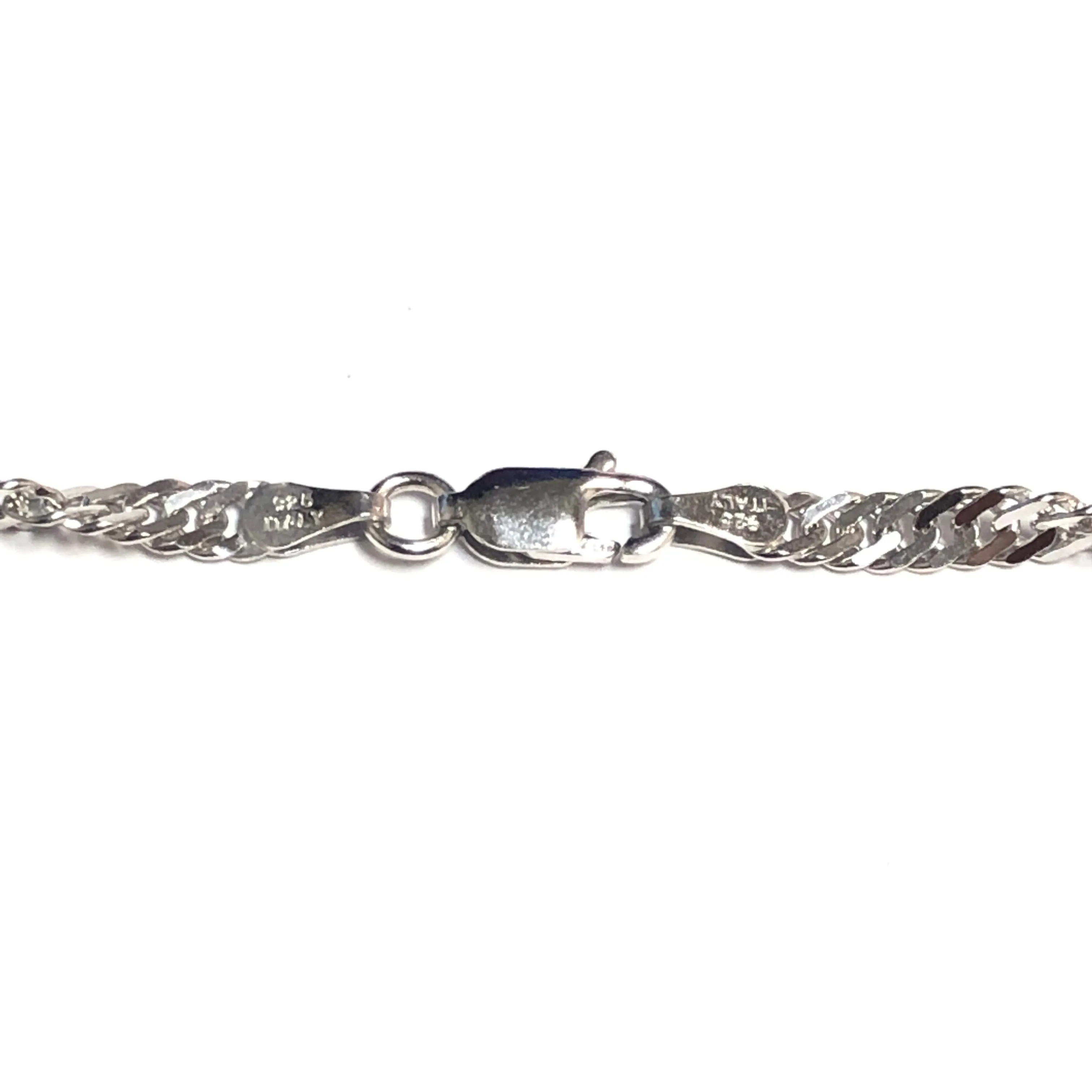 Sterling Silver (3.7mm) Singapore Chains (16in - 30in)
