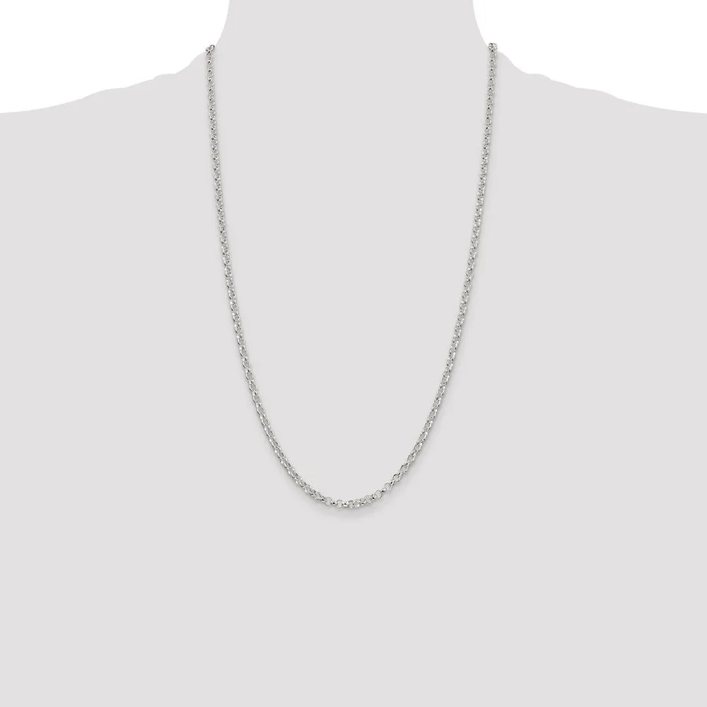 Sterling Silver 3mm Rolo Chain
