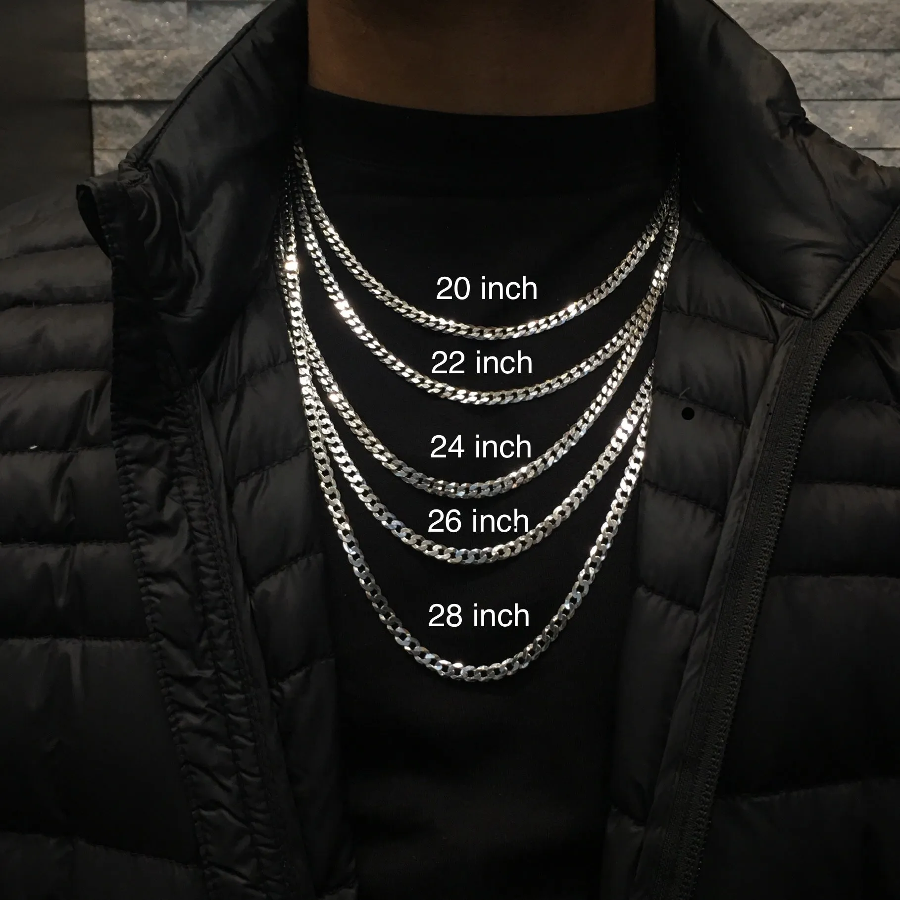Sterling Silver (5.5mm) Hollow Rope Chain (20" - 26")
