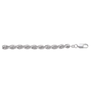 Sterling Silver (5.5mm) Hollow Rope Chain (20" - 26")