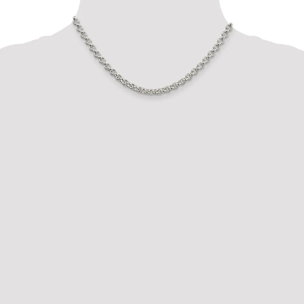 Sterling Silver 5mm Rolo Chain