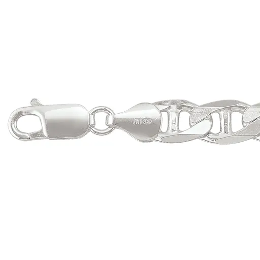 Sterling Silver (7mm) Marine Anchor Link Chain (20" -26")