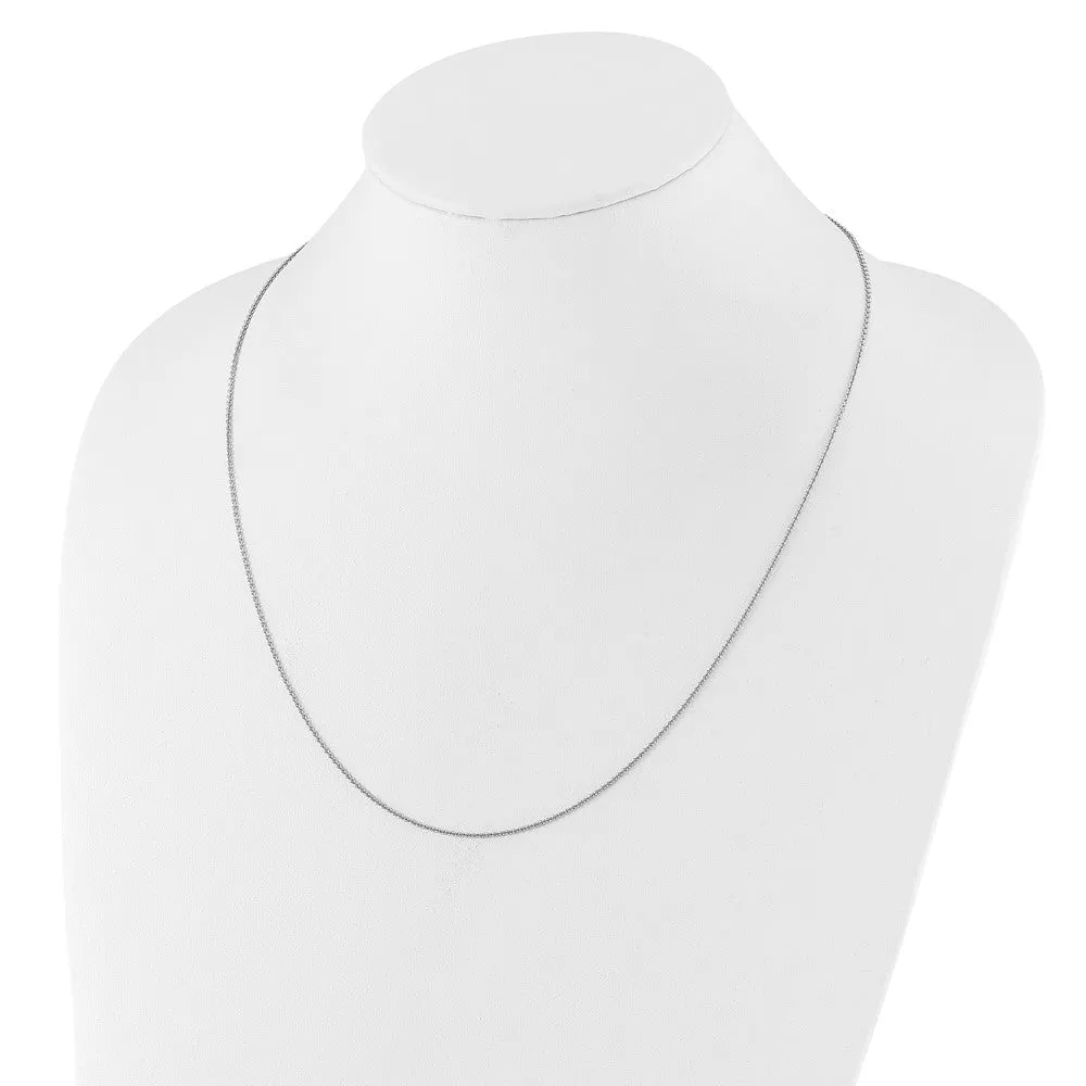 Sterling Silver Adjustable 1.3mm Rolo Chain