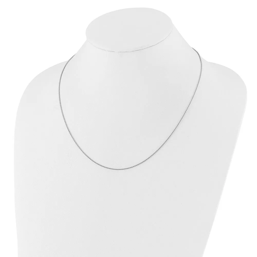 Sterling Silver Adjustable 1.3mm Rolo Chain