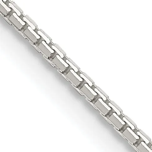 Sterling Silver D.C 1.15-mm Octagon Box Chain