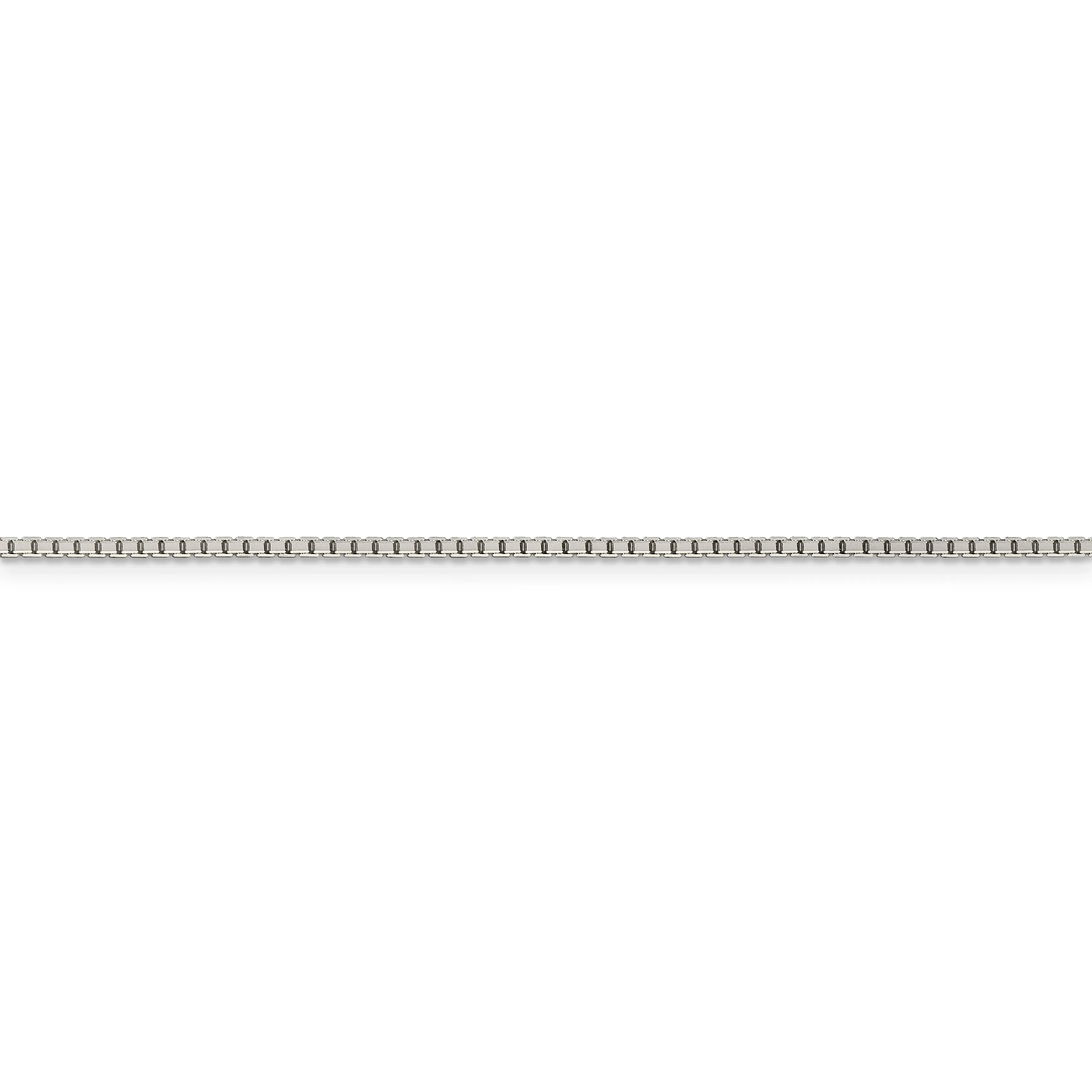 Sterling Silver D.C 1.15-mm Octagon Box Chain