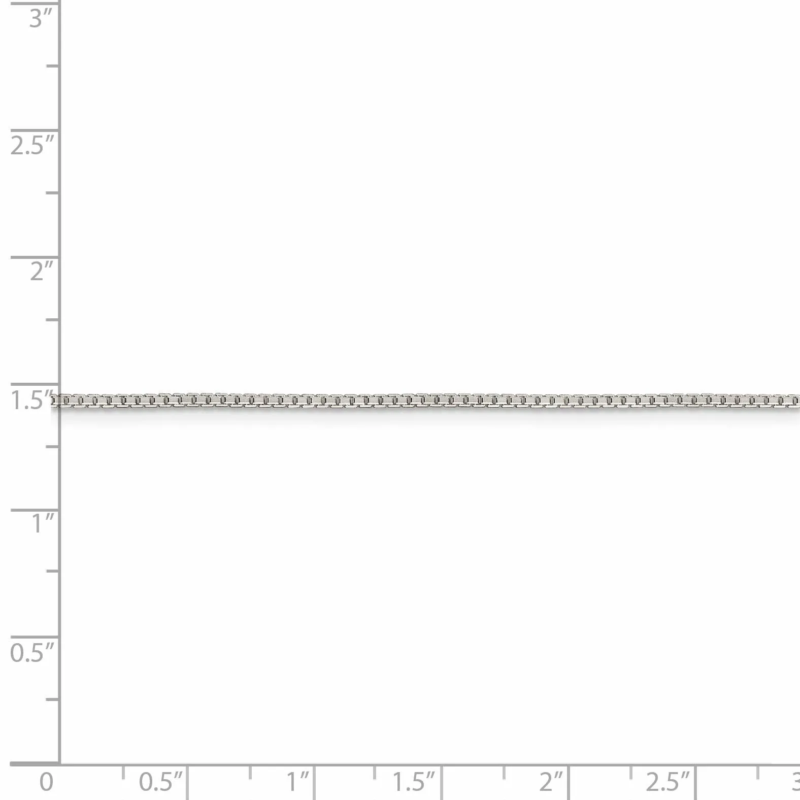 Sterling Silver D.C 1.35-mm Octagon Box Chain
