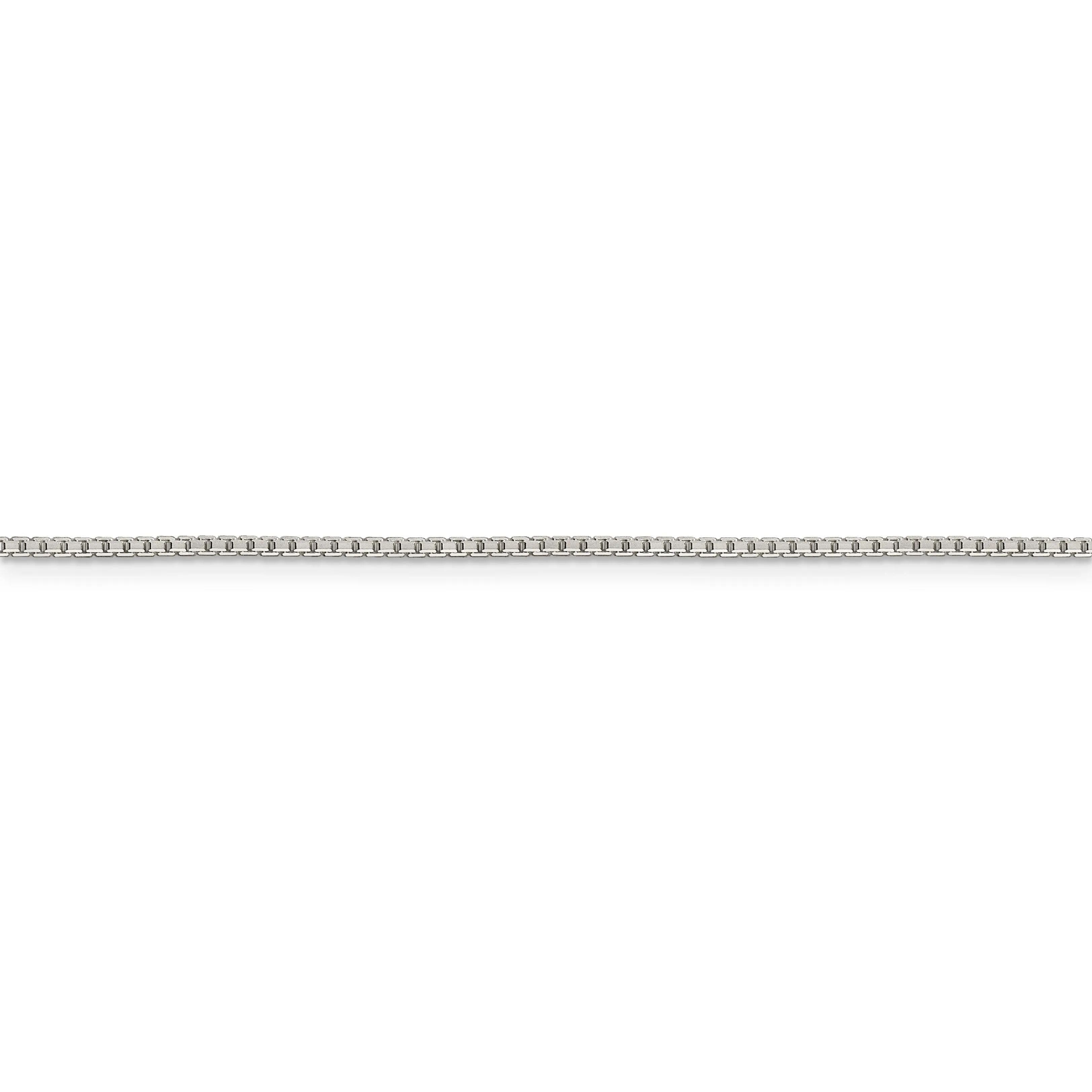 Sterling Silver D.C 1.35-mm Octagon Box Chain