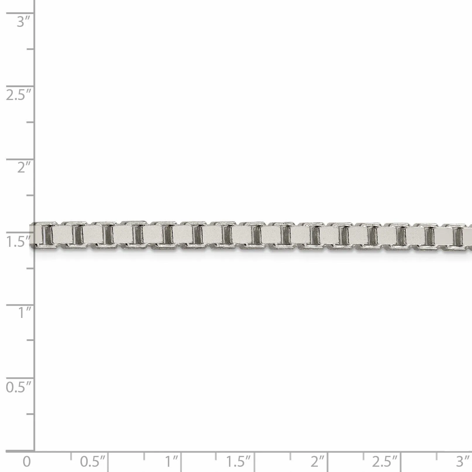 Sterling Silver Polish 4.50-mm Solid Box Chain