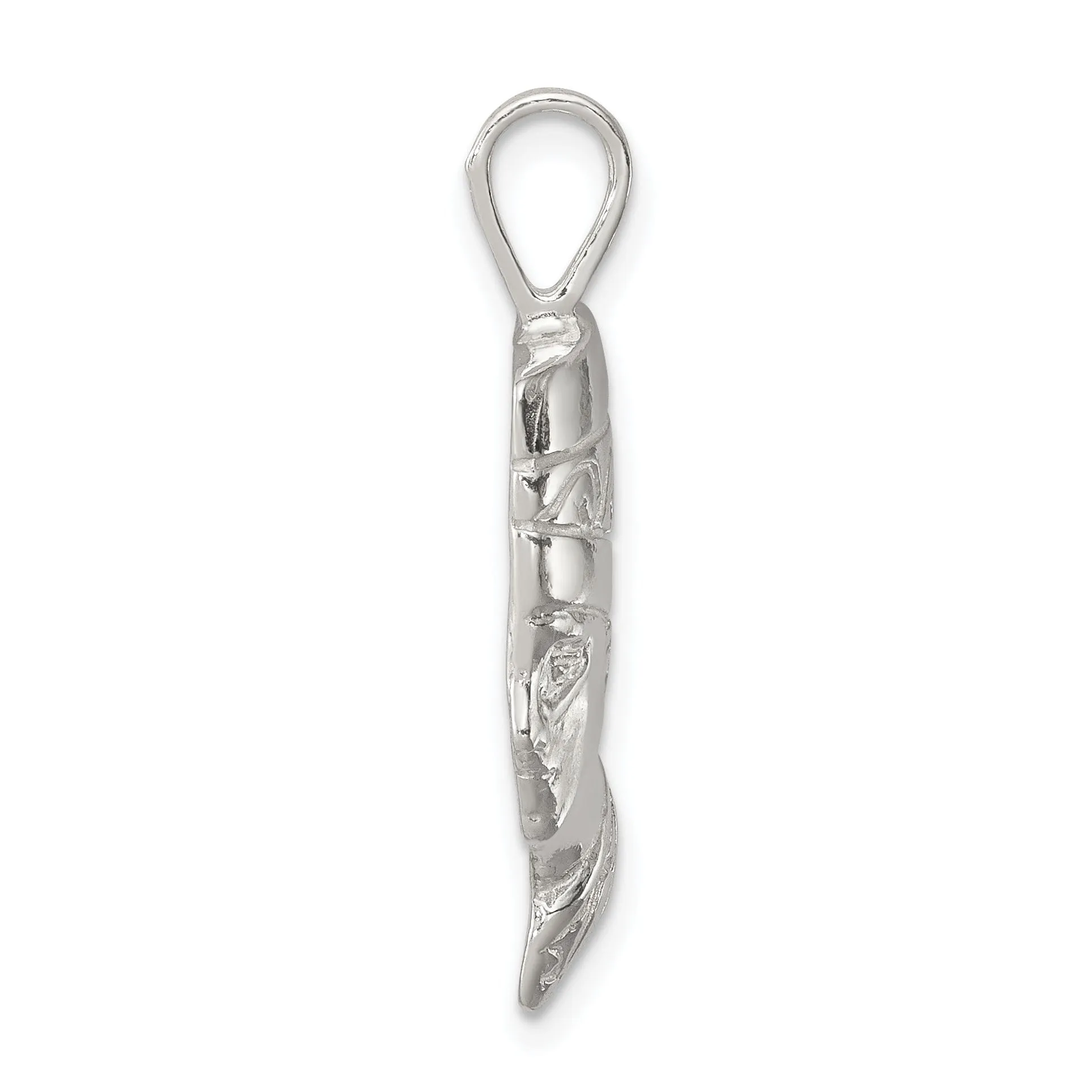Sterling Silver Polish Finished Nefertiti Charm