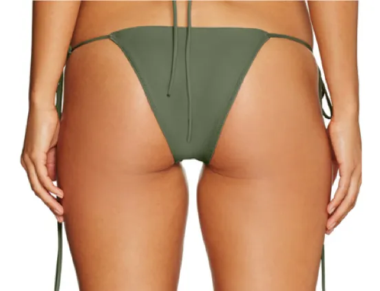 String Along - ARMY - Low Rise Tie Side Bikini Bottom