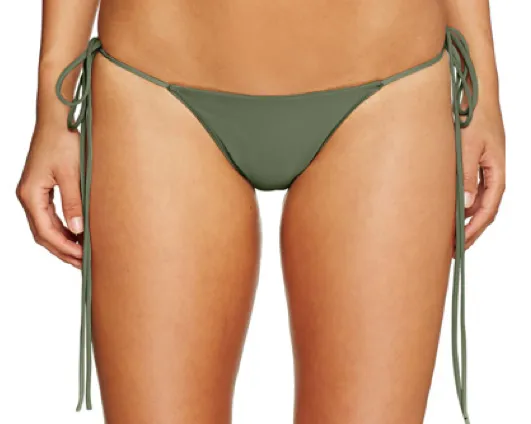 String Along - ARMY - Low Rise Tie Side Bikini Bottom