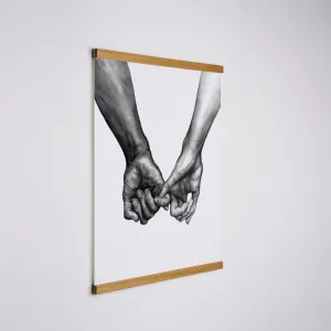 Teak Wood Magnetic Frame