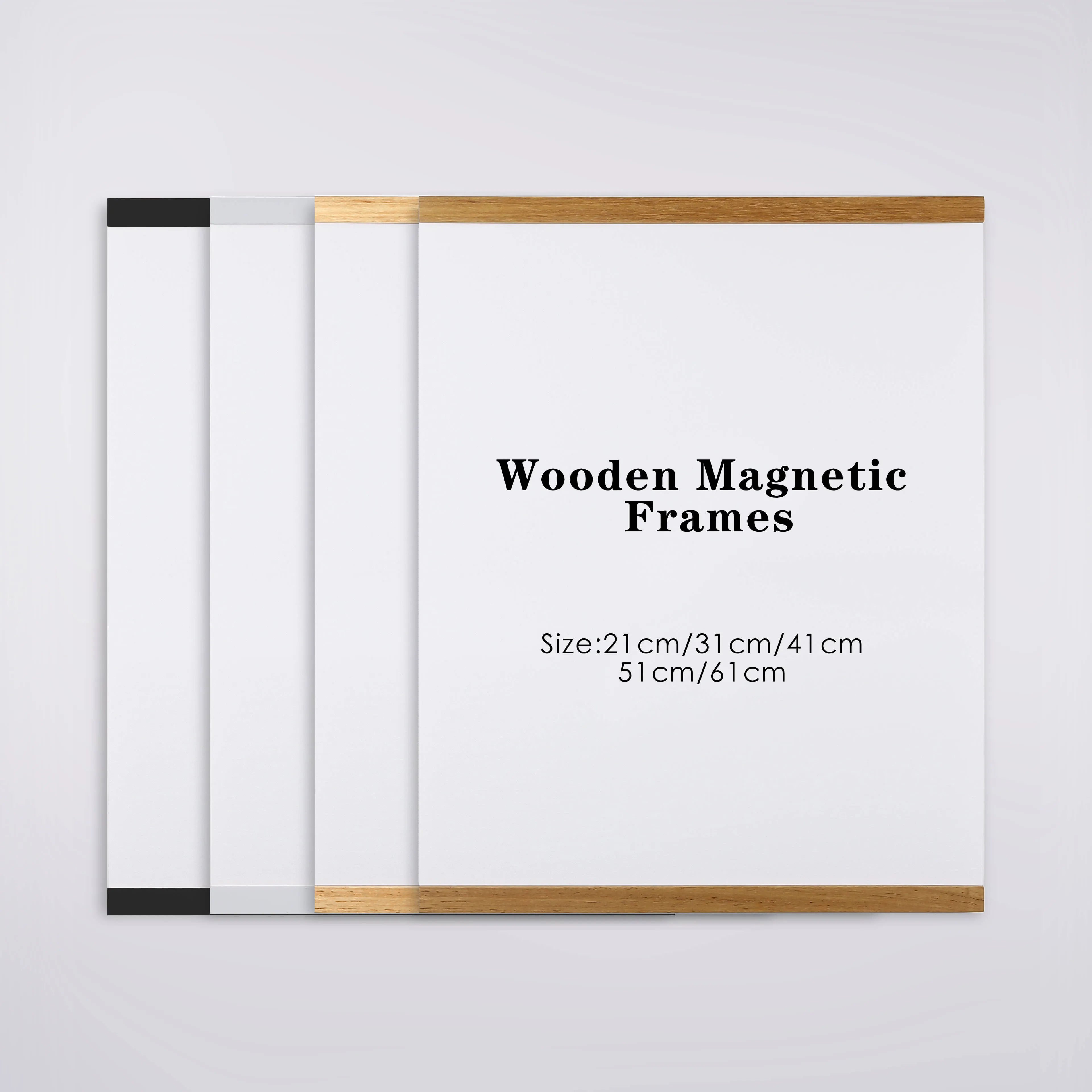 Teak Wood Magnetic Frame