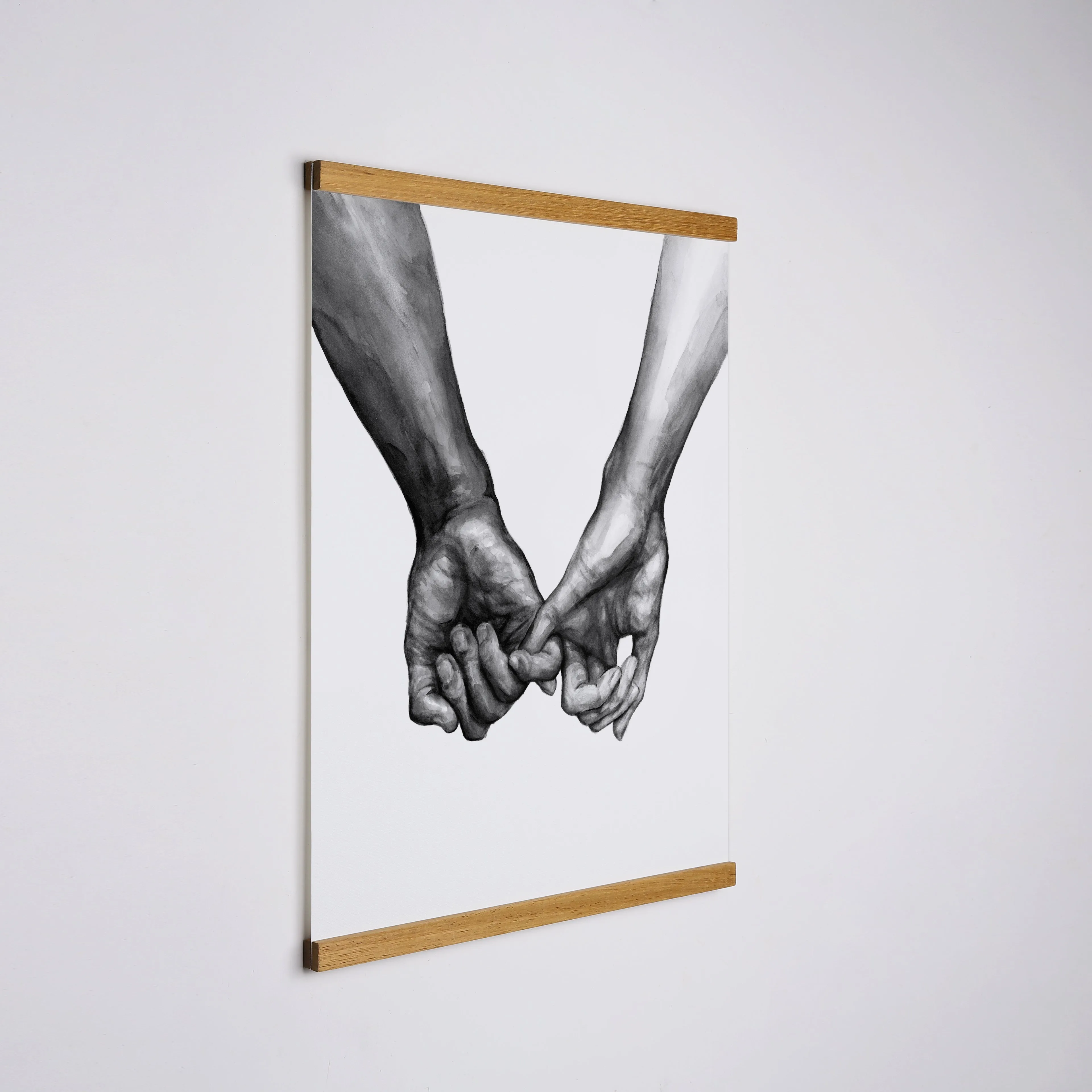 Teak Wood Magnetic Frame