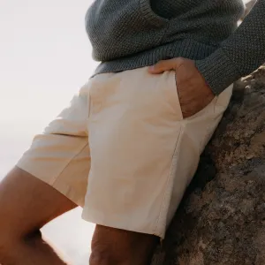 The Apres Short in Organic Aged Stone Foundation Twill