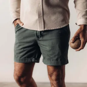 The Apres Short in Organic Deep Sea Foundation Twill