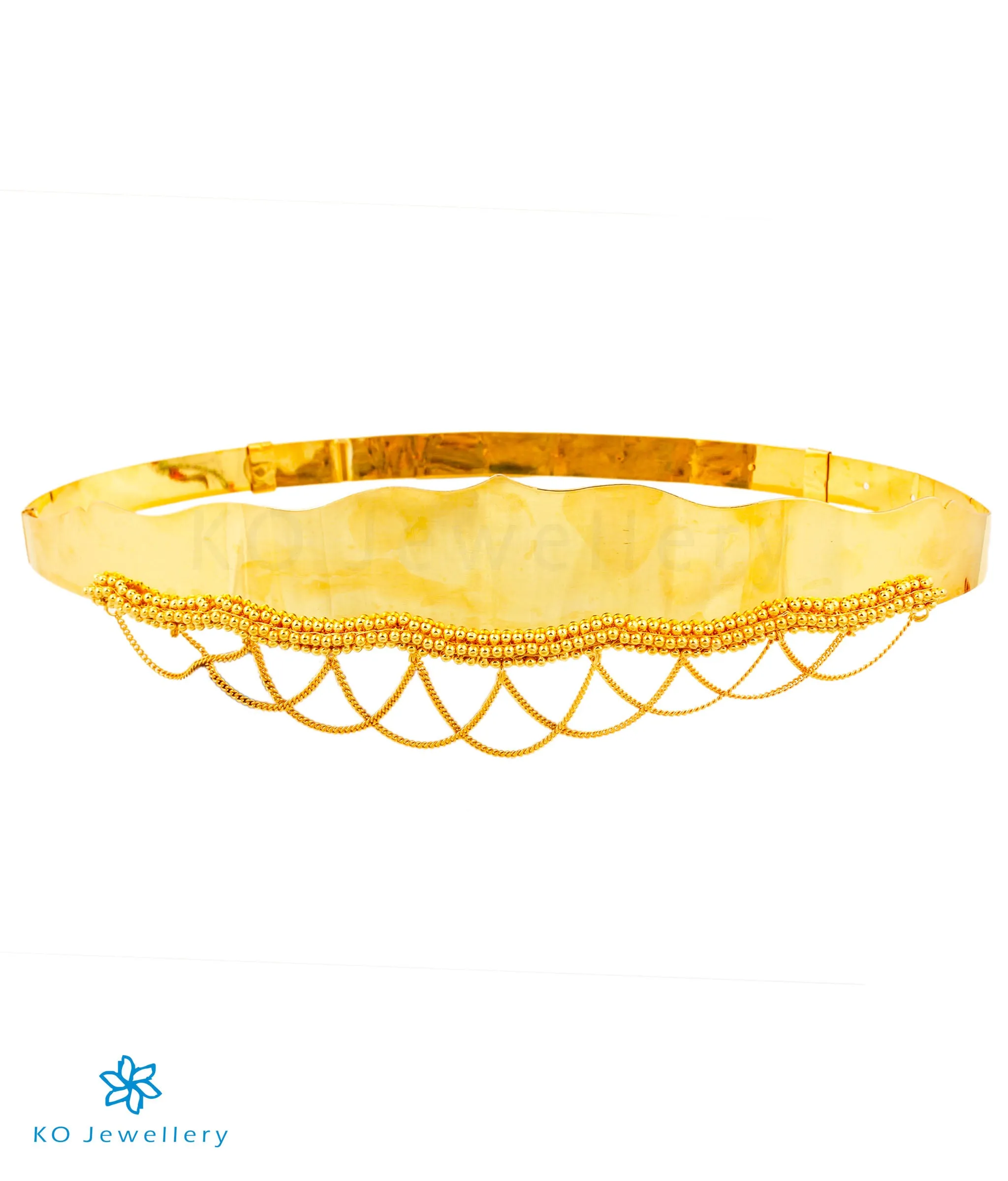 The Prahara Silver Oddiyanam Waist belt (Plain)