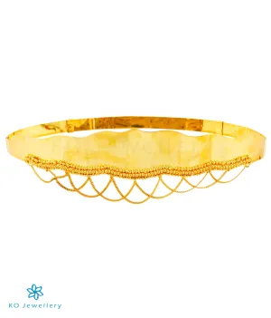 The Prahara Silver Oddiyanam Waist belt (Plain)
