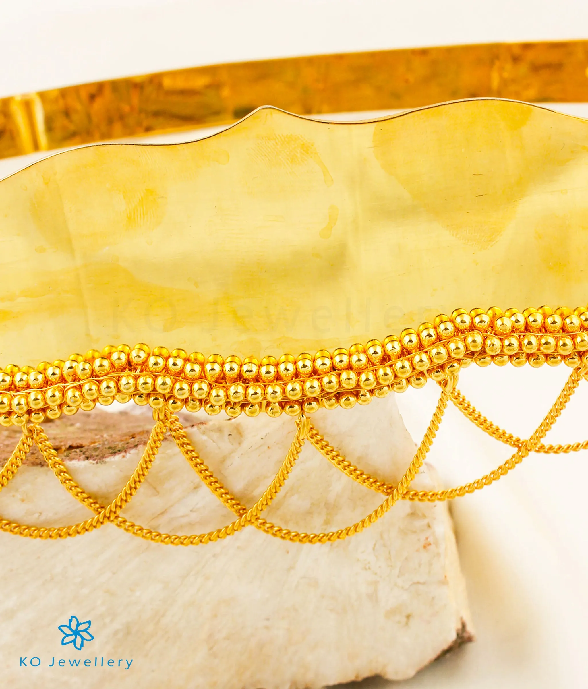 The Prahara Silver Oddiyanam Waist belt (Plain)