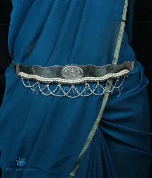 The Shreeja Silver Oddiyanam Waist belt (Plain)