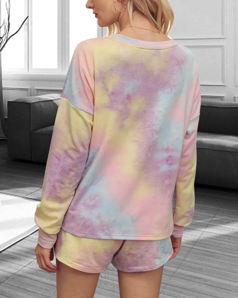 Tie-Dyed Cotton Casual Suit - Starry Sky