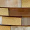 Tiled Gold And Horn Bangles, Set of 5