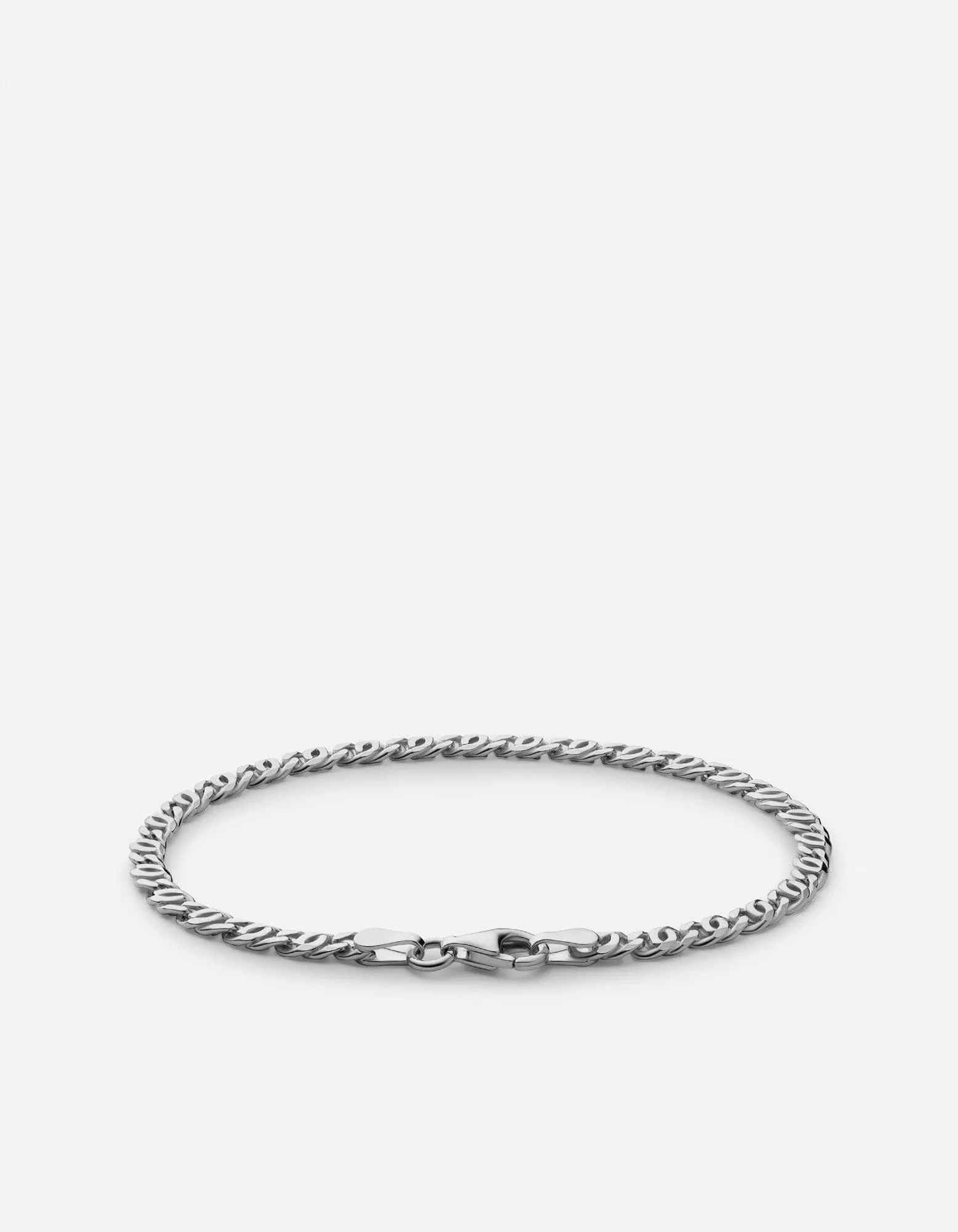 Track Chain Bracelet, Sterling Silver