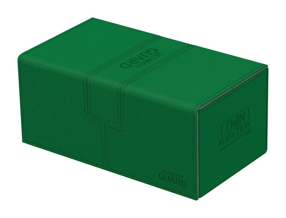 Ultimate Guard Twin Flip´n´Tray Deck Case 200  Standard Size XenoSkin Green