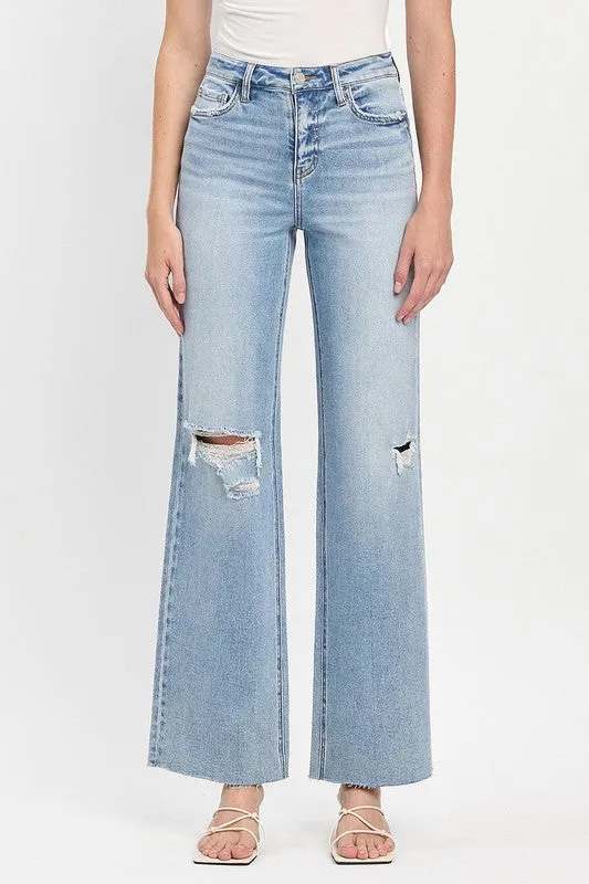 VERVET by Flying Monkey High Rise Wide Leg Jeans