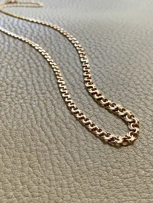 Vintage Double-link necklace - Solid 18k gold - Göteborg, Sweden - 17.7 inch length