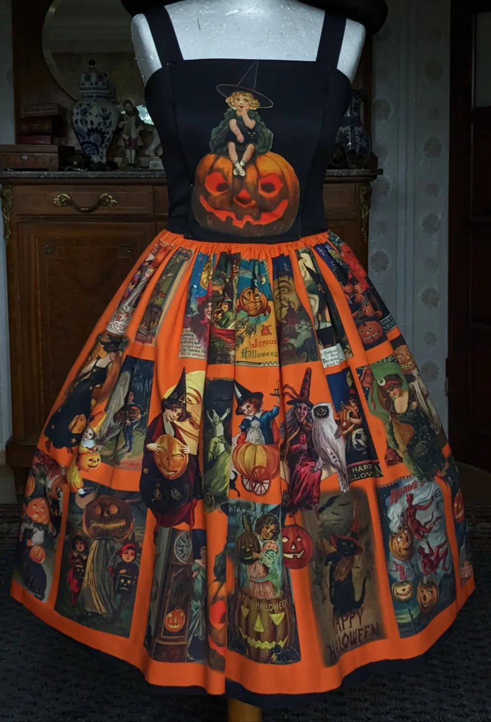 Vintage Halloween skirt