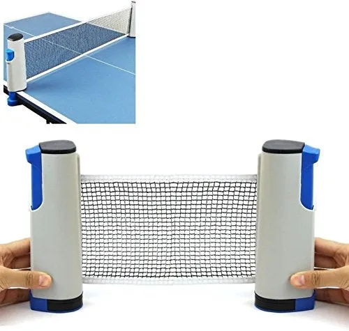 Vinto King Fitness Innovative Retractable Table-Tennis Net With Adjustable Length And Push Clamps (Multicolor)