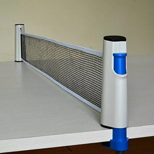 Vinto King Fitness Innovative Retractable Table-Tennis Net With Adjustable Length And Push Clamps (Multicolor)