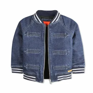 Warm Quilted Denim Jacket